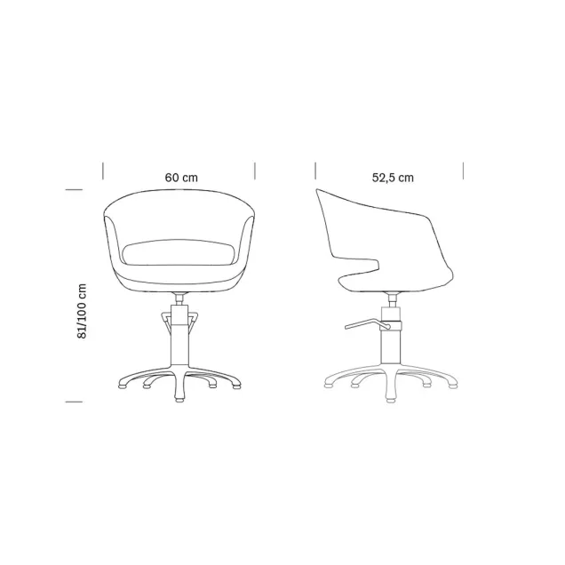 sedie parrucchieri misure