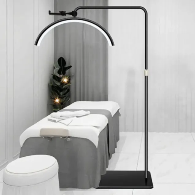 lampada con supporto telefono per foto e video