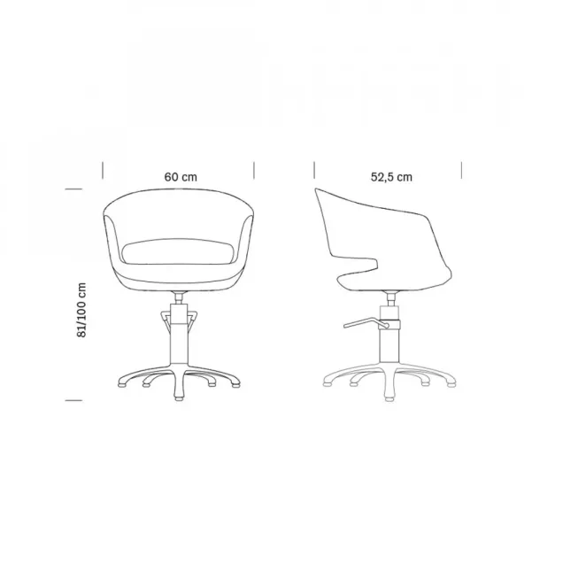 poltrone parrucchieri misure