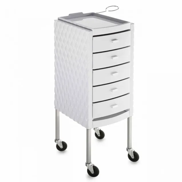 carrello parrucchiere professionale bianco