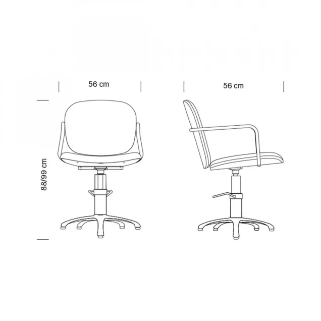poltrone parrucchiere misure