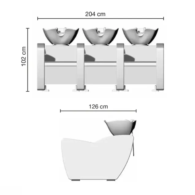 lavatesta parrucchiere misure