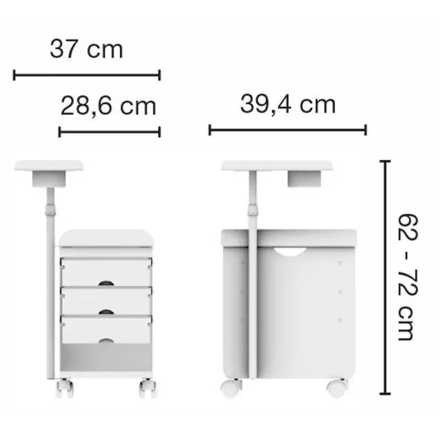 carrello per estetista