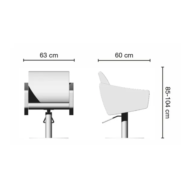 sedie parrucchieri misure