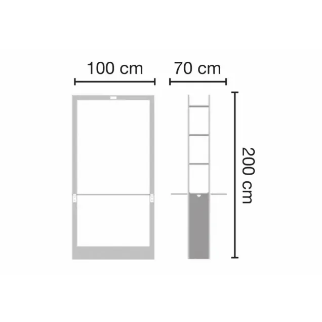 specchio per parrucchieri misure