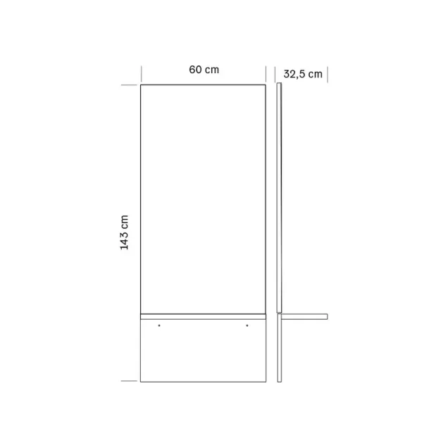 specchio parrucchiere misure