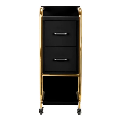 carrello parrucchiere oro