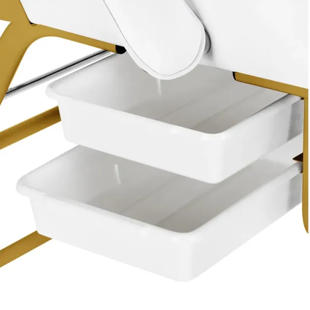 lettino massaggi con cassetti