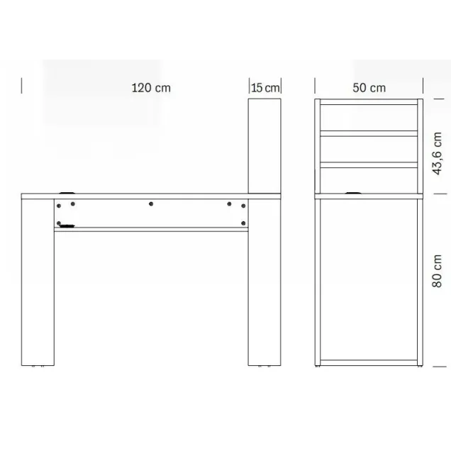 tavolo manicure misure