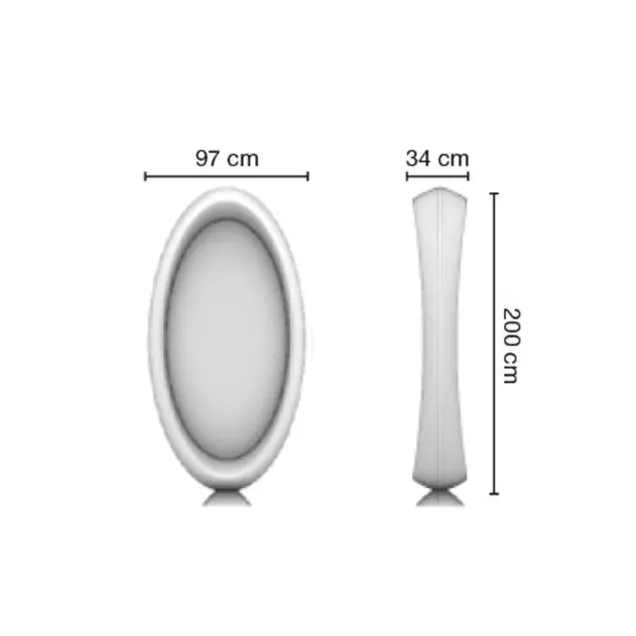 Specchi Parrucchiere Ovali 2 Posti| OFFERTA LANCIO!