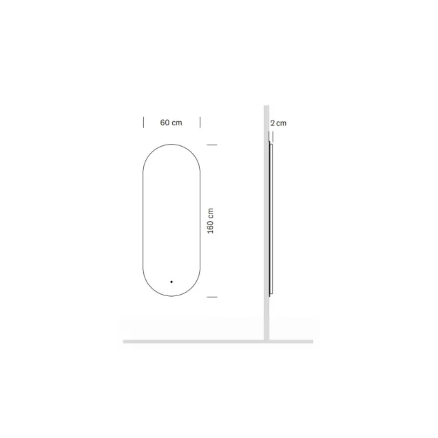 specchio parrucchiere misure