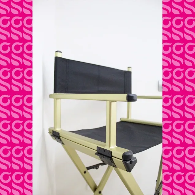 Sedia Trucco Professionale Nera e Oro | Luxury TOP SELLER