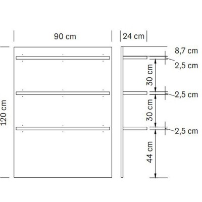 dimensione espositore