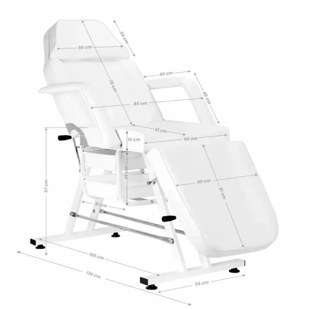 lettino massaggi misure