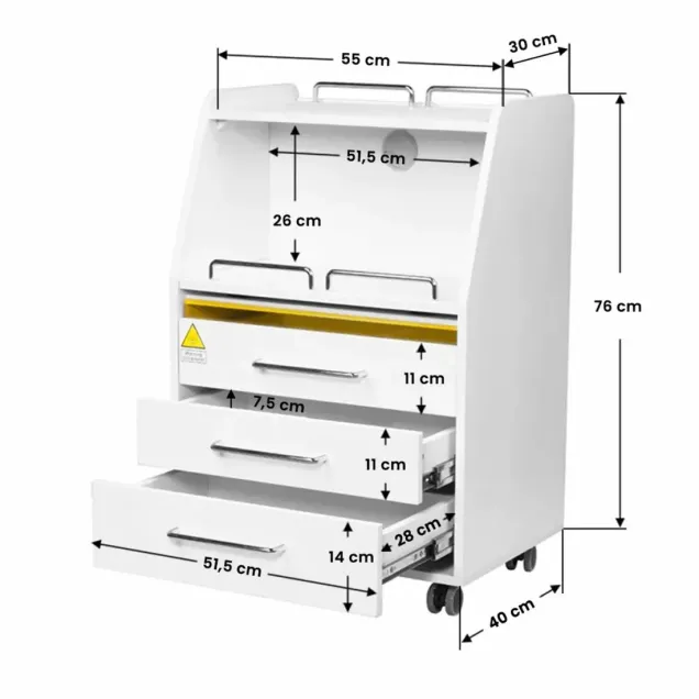 Carrello estetista UV con cassetti | OFFERTA ESTETISTA