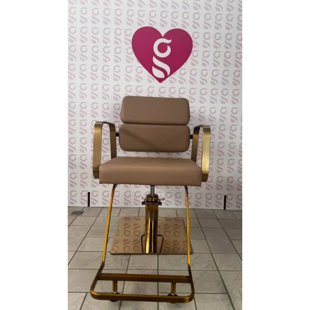 poltrona parrucchiere oro
