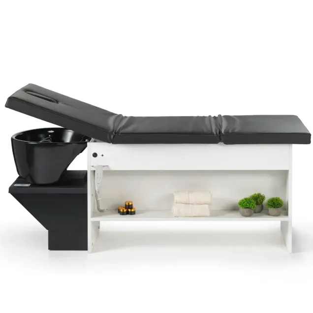 lettino con lavatesta spa