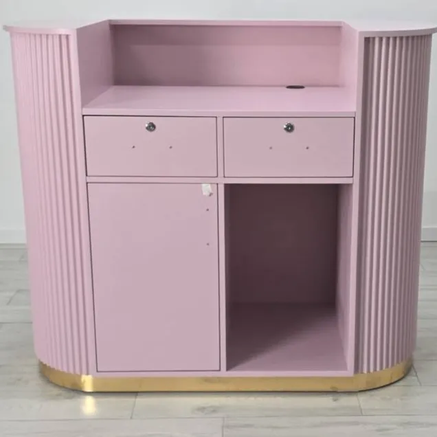bancone estetica rosa