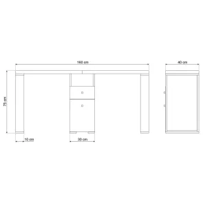 Tavolo Manicure Professionale Doppia Postazione 2