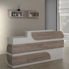 Bancone Reception in Legno Personalizzabile