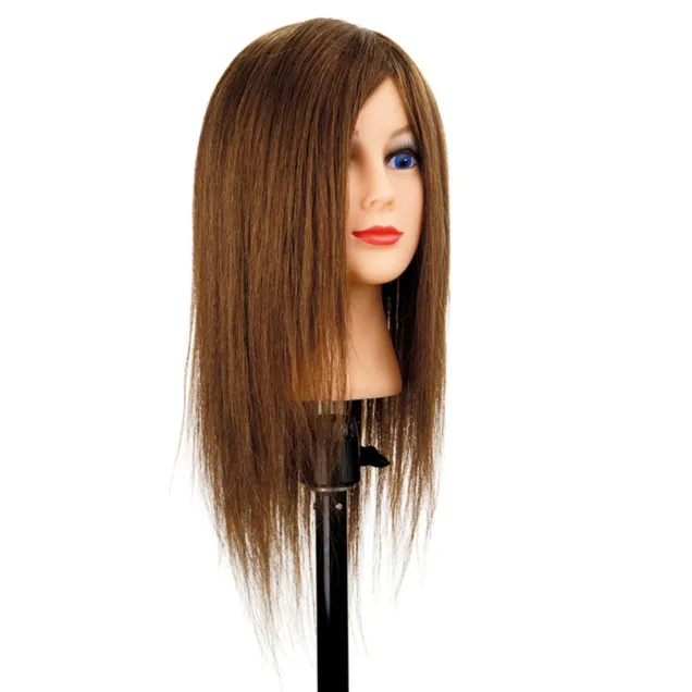 Testina per Parrucchieri con Capelli Naturali 100%