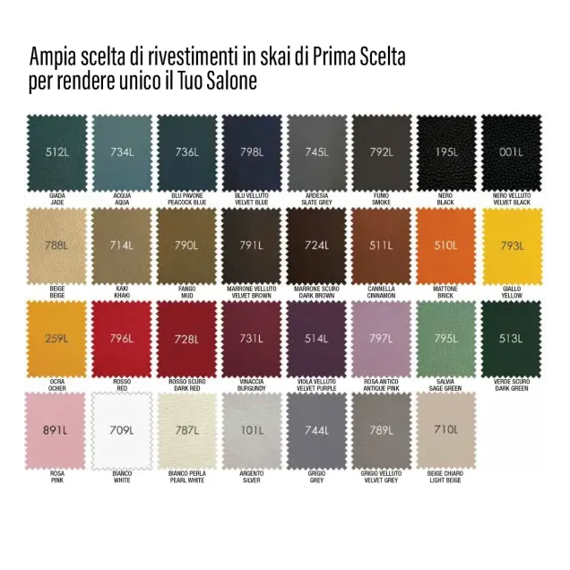 arredamento parrucchiere personalizzao nei colori sky