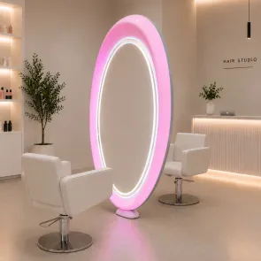 Postazione Parrucchiere con Specchio a Led