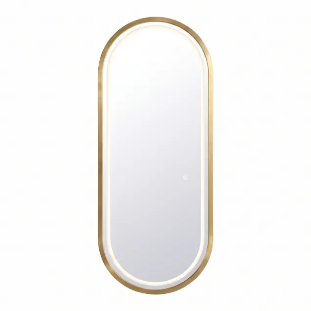 Specchio Parrucchiere Ovale oro