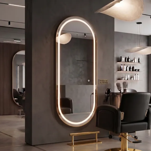 Postazione Parrucchiere con Specchio a Led