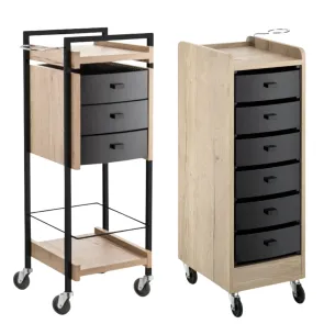 Carrelli Parrucchiere di Legno Nobilitato