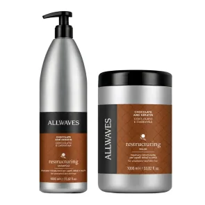 Kit Cheratina Capelli: Shampoo e Maschera Ristrutturante Allwaves