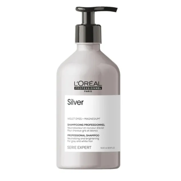 SHAMPOO ANTIGIALLO L'OREAL SERIE EXPERT MAGNESIUM SILVER CAPELLI BIONDI E BIANCHI 500 ml