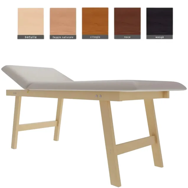 Lettino Medico in Legno con Scalino | MADE IN ITALY