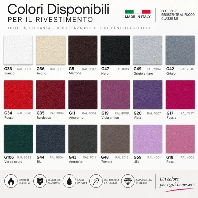 Lettino da Massaggi Elettrico Professionale Made in Italy