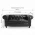 Divano Attesa Chester Style | CONSEGNA GRATIS nel tuo Salone!