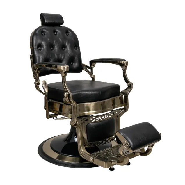 Poltrona Barber Professionale Vintage Bronzo