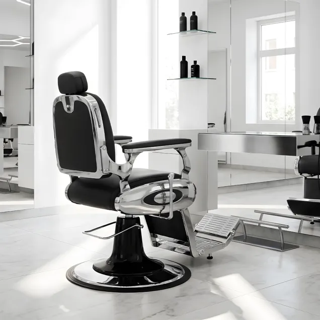Poltrona Barber Professionale con Base in Acciaio | Offerta Lancio