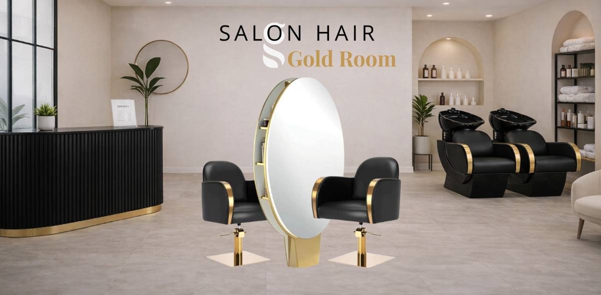 Salon Hair Gold Room