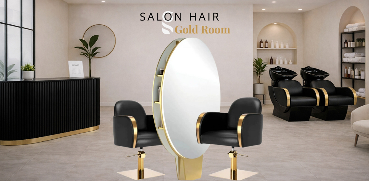 Salon Hair Gold Room
